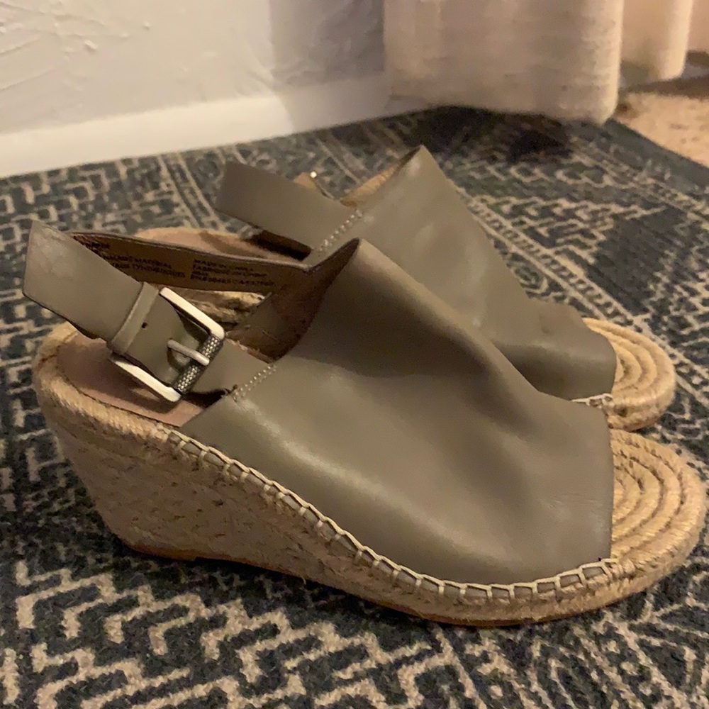 Caslon grey espadrille wedges